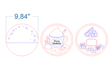 Christmas Signs Bundle SVG laser cut files for Glowforge Product Image 9
