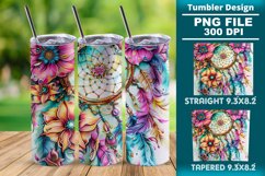 Dreamcatcher 20oz skinny Tumbler wrap design png Product Image 1