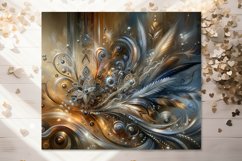 Abstract metallic design | Straight Skinny Tumbler bundle Product Image 9