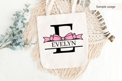 Coquette Ribbon Monogram SVG Bundle | Baby Girl Ribbon Product Image 9