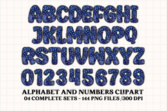 Happy Birthday Alphabet, birthday letters doodle clipart Product Image 3