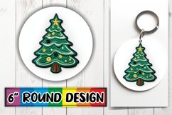 Holiday Magic Embroidered Circular Sublimation Design Product Image 1