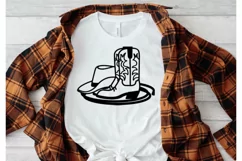 Cowboy boots svg, Cowboy hat cut file, Rodeo svg, png cricut Product Image 3