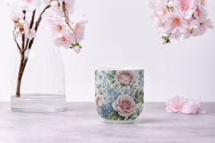 Grandmillennial Floral Seamless Digital Paper, Vintage Pink Product Image 9