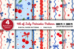 4th Of July Patriotic Pattern PNG Product Image 1