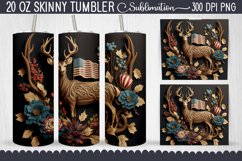 3D American Deer Tumbler Bundle - 11 Designs Product Image 10