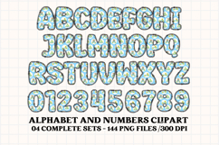 Baby Boy Alphabet PNG Clip Art, baby boy letters doodle Product Image 3