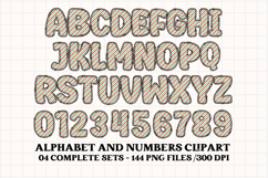 Christmas Alphabet png clipart, christmas letters doodle Product Image 3