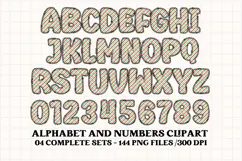 Christmas Alphabet png clipart, christmas letters doodle Product Image 3