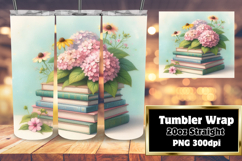 Sublimation Tumbler Template 20oz , Books Product Image 1