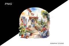 Greece summer clipart, Mediterranean Food Clipart, Product Image 1