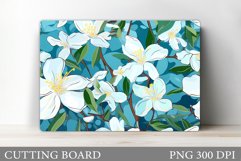 Flowers Kitchen Cutting Board. Spring Flowers Cutting Board Product Image 1