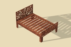 Upgrade set: monstera headboard and footboard for bed digita Product Image 9