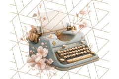Vintage Cottagecore PNG Clipart, Phones Teacups Home Decor Product Image 5