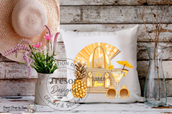 It's Summer Time Golden Beach Design | Tropical Vacation Art Product Image 10