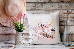 Mr And Mrs Glam Wedding PNG Fashion Clipart Sublimation Product Image 8