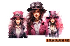 Steampunk Pink Style Sublimation Clipart Product Image 1