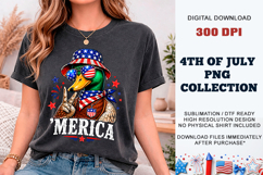 'Merica Duck PNG | Patriotic Mallard Sublimation DTF Product Image 9