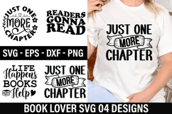 Book Lover SVG Design -Life Happens Books Help Product Image 1