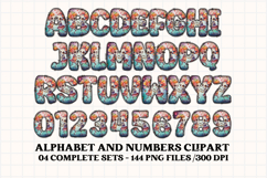 Day of The Dead PNG Alphabet, day of the dead letters doodle Product Image 3