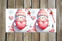 Christmas Snowman | Xmas Sublimation Mug design bundle, PNG Product Image 9