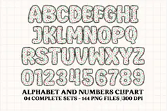 Christmas Alphabet png clipart, christmas letters doodle Product Image 3