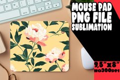 Boho Flower Power Mouse Pad Design Sublimation PNG Product Image 1