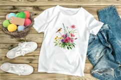 Wildflower Meadow Sublimation Clipart Bundle, Realistic Wild Product Image 9