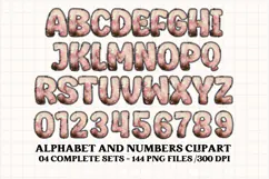Mother's Day Alphabet clipart, mother’s day letters doodle Product Image 3