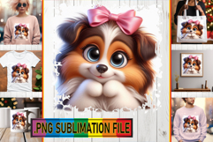 Timeless TOTE BAG Designs PNG, 3D Dog Product Image 1