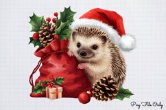 Christmas Woodland Animals Clipart Bundle PNG Product Image 14