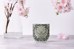 Ink Toile Digital Paper Pack, Vintage Floral Toile, Gingham Product Image 9