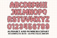 Valentine Alphabet Clip Art, valentines day letters doodle Product Image 3