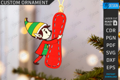 Christmas Letter Ornaments Bundle|Hanging Christmas Monogram Product Image 12