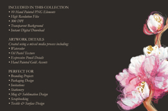 Hand Painted Sakura PNG Elements - Watercolor &amp; Oil Pastel Product Image 9