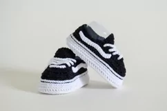 Fashion baby sneakers crochet pattern 4 sizes PDF download Product Image 8