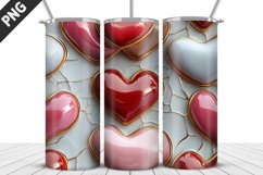 Valentines Love Skinny Tumbler PNG Wrap| Valentines Tumbler Product Image 2