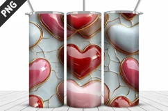 Valentines Love Skinny Tumbler PNG Wrap| Valentines Tumbler Product Image 2
