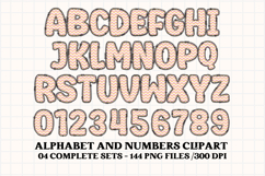 Easter Day Alphabet png clipart, easter day letters doodle Product Image 3