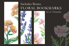 Hand Painted Oil Pastel Floral Clipart Bundle Product Image 9