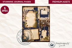 Botanical Herbarium Junk Journal Ephemera sheet collage page Product Image 1