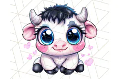 Farm Animals Kawaii Clipart PNG, Cute Barnyard Animal Product Image 5