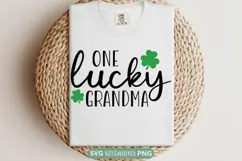 One Lucky Grandma SVG | Grandma St Patrick's Day SVG PNG Product Image 2