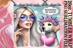 Serene nights 20oz tumbler wrap, Dog Mom Product Image 1