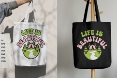 Life is Beautiful - Retro - SVG Design Vector Product Image 9