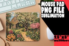 Springtime Flourish: Floral Mouse Pad Design Product Image 1