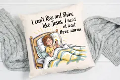 Humorous Illustration Of A Sleepy Woman Sublimation Product Image 3