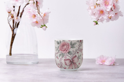 Vintage Pink Toile Digital Paper, Coquette Bow Patterns Product Image 9