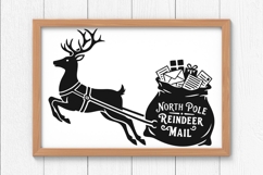 North Pole Reindeer Mail Svg, North Pole Postmark Svg. Product Image 8