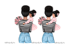 Mom and Daughter Clipart Set Product Image 10